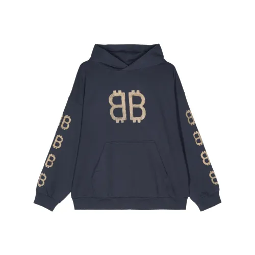 Balenciaga FW24 Свитшот Регулярный крой Унисекс Синий