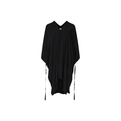 MM6 MAISON MARGIELA Длинное платье с длинными рукавами женское черное