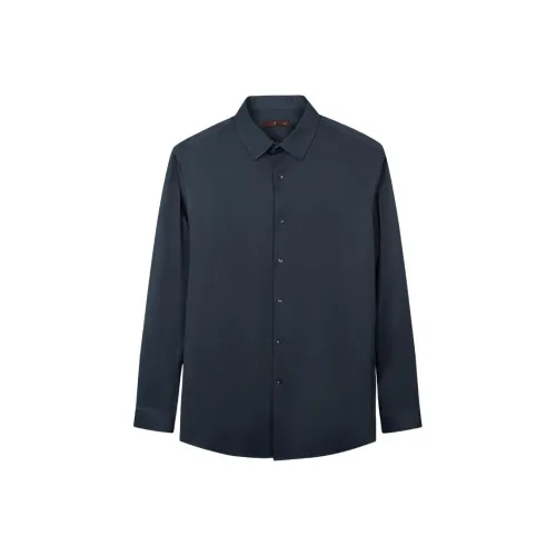 CAIZI Светло-синие унисекс рубашки