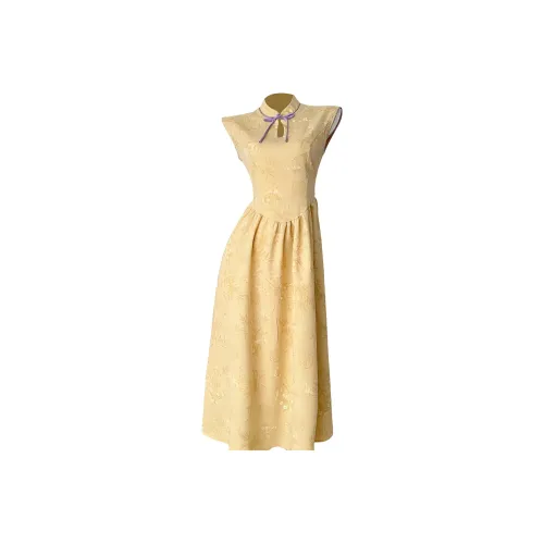 FINDSME GAGA Короткий рукав Платье Женское