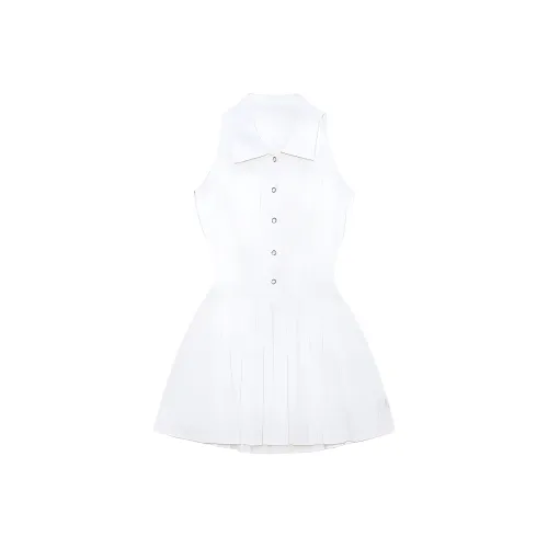 SKYA Белые Женские Платья без рукавов