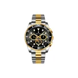 [Пилот Коллекция A10] Стальной браслет с черным циферблатом