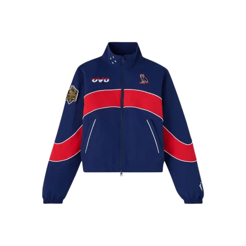 OVO совместный бренд WNBA Коллаборация Темно-синие Женские Куртки