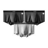 2 Чернильно-черный + Светло-серый [Мягкая ткань / Бесшовный с ощущением телесного]