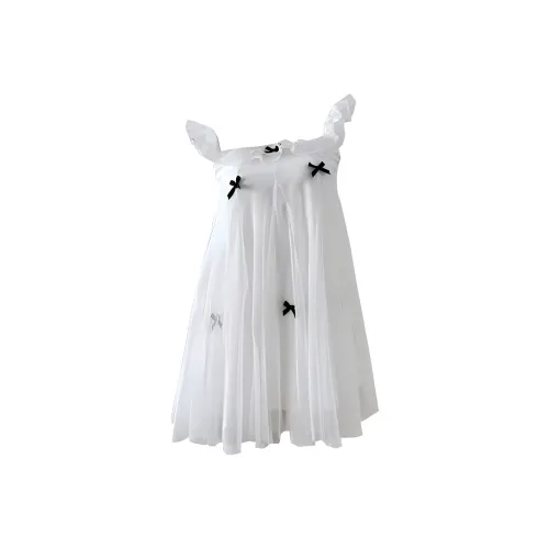 KKX Кремово-абрикосовые Женские Платья без рукавов