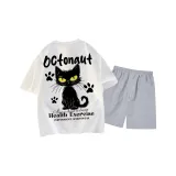 Белый топ, светло-серый низ