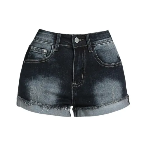 SHIJI MX 3129 1 Темно-синий Женские джинсовые шорты