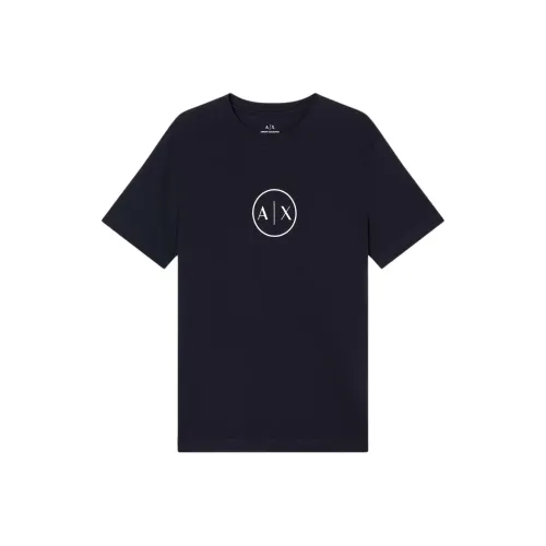 ARMANI EXCHANGEAE SS25 T Рубашка Мужская Темно-синяя