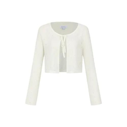 URBAN REVIVO Экрю Женская Трикотажная Одежда