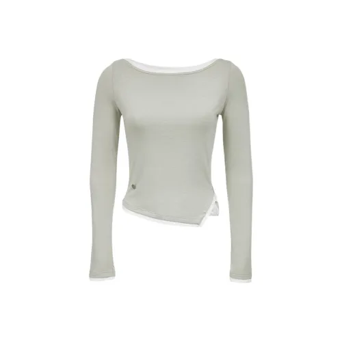 Only C48 Серебряная Лиса Серый Женские Футболки