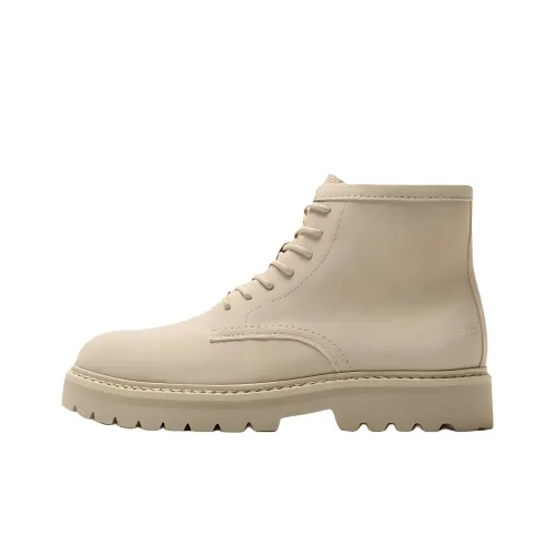 ZARA ботинки Martin Light Beige Yellow Men's