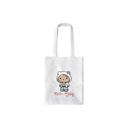 THE BEAST HELLO KITTY collaboration Холст Тоут Сумка Сумка для покупок Сумка Сумка через плечо Женская Белая