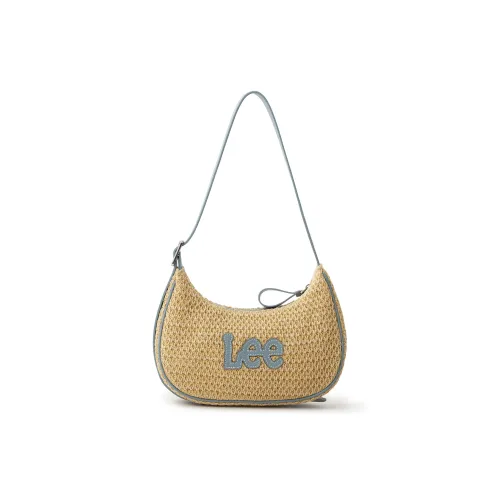 Ли совместный модель Солома Плетение Подмышка Сумка на плечо Стандартная Женская Хаки Синий Черный Белый