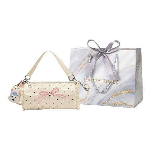 Miss Angel ПУ (полиуретан) Сумка через плечо Сумка Большая Женская Белая Розовая Серебряная