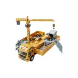 [Большой размер Контейнер Грузовик+Журавль]+6 Сплав Грузовиков+шоссе Ограждения Пакет+Короткая Дорожка