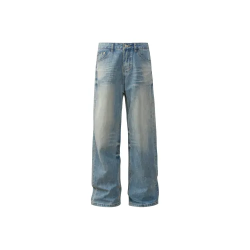 WAYHWEI Джинсовый синий Унисекс Джинсы