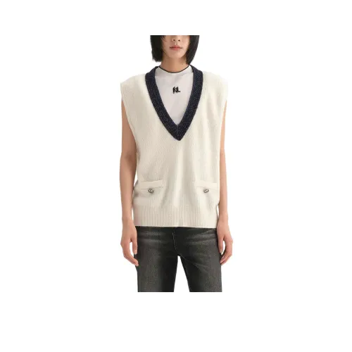 Karl Lagerfeld Майка Женская Белая