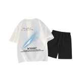 Белый топ, черный низ