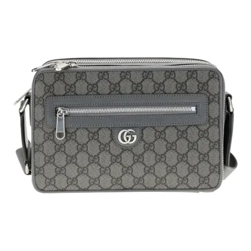 GUCCI Ophidia Сумка через плечо из искусственной кожи мужская серая