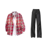 Washed Red+Black Pants  
Промытый Красный+Черные Штаны