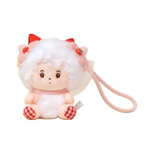 MDH Strawberry Collection Joy Sheep And Серый Wolf Lazy Sheep Beauty Sheep Toys Plush Pendant 12cm Height