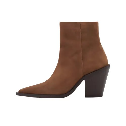MANGO Botines 8,5cm Женские Коричневый