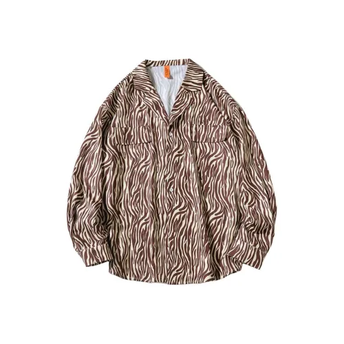 DAFT PUNK Коричневая унисекс рубашка