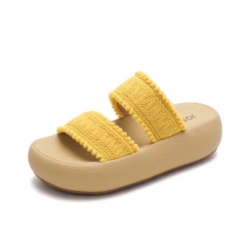 JOSINY Износостойкие Амортизирующие Слипоны Женские Желтые