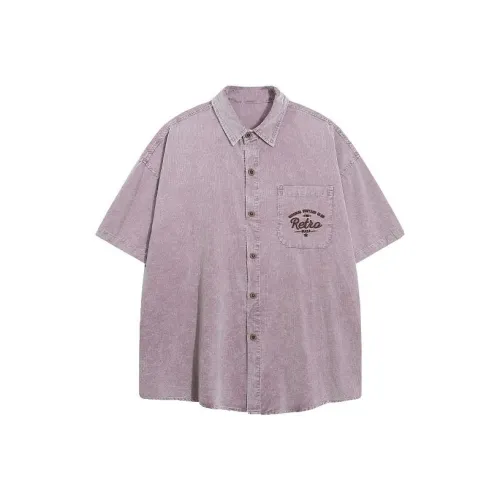 YOUSEKOO Фиолетовые Унисекс Рубашки