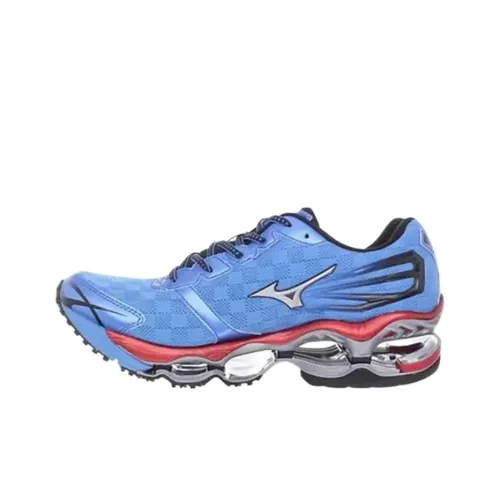 Mizuno Wave Prophecy 2 Устойчивые к истиранию Низкие Беговые кроссовки Мужские Синие