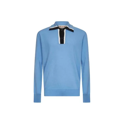 MARNI Поло Мужское Светло-Синий