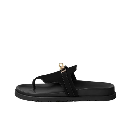 HERMES Empire Шлепанцы Женские Черные