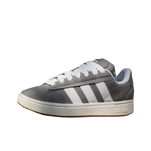 Adidas GRAND COURT ALPHA Низкие Кроссовки для скейтбординга Мужские Серый Белый