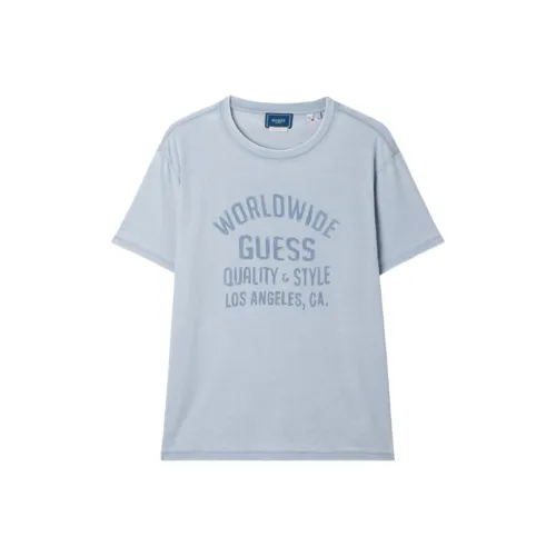 GUESS Светло-синие Мужские T-рубашки