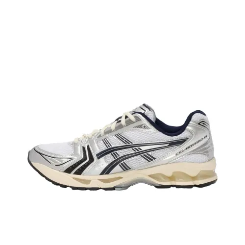 JJJJOUND x ASICS Gel Kayano 14 Устойчивый к износу Низкий Топ Повседневные Беговые кроссовки Унисекс Белый Серебристый Черный