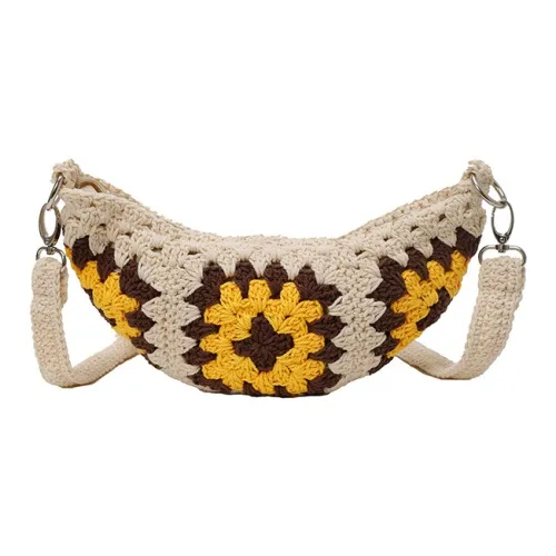 Boniu Linen Crossbody Bag Women's Multicolor