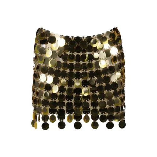 Paco Rabanne Повседневные короткие юбки Женские Золото