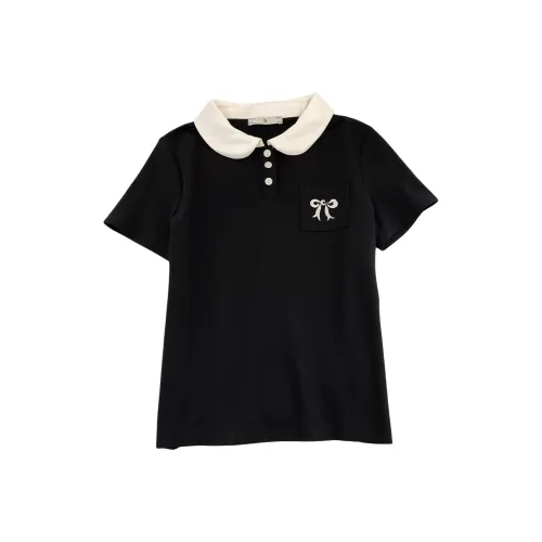 OUBO Черные Женские Поло