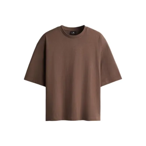 H&M Коричневые Мужские T-рубашки