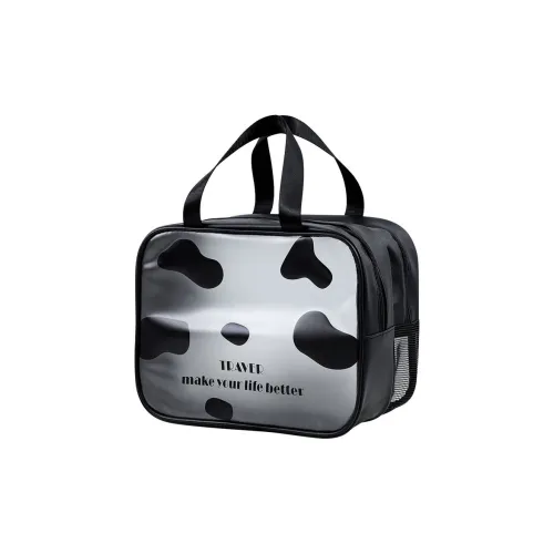 Boniu ПВХ Поливинилхлорид Путешествие Сумка для хранения Женская Черная