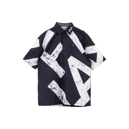 FILA GOLF серия Черная мужская гольф-одежда