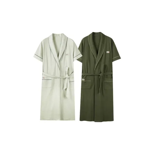 DUOQIAOMEI Банные халаты Мужской Набор в подарочной коробке