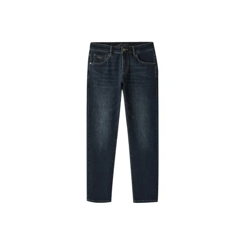 HLA Синий Серый DENIM GRADIENT Темный 6B Мужские Джинсы