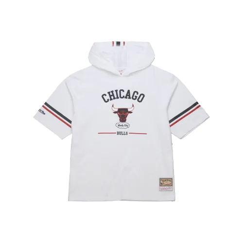 Mitchell Ness Белый Быки Унисекс Футболка