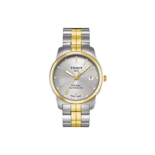 TISSOT Автоматический Механический Механизм Мужские Часы PR100 Collection Серые