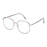 Серый оправа с белыми линзами I14