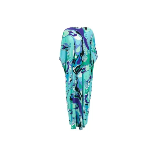 EMILIO PUCCI Blue Женские Длинные Платья с Рукавами