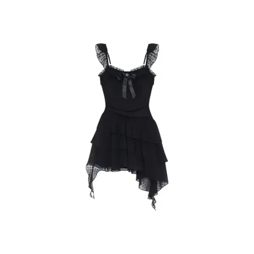 COVER TIME Черные Женские Слиплатья