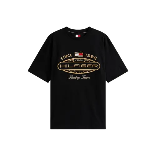Tommy Hilfiger x F1 KUANGBIAOFEICHEDIANYING LIANMINGKUAN SS25 T Рубашка Мужская Черная