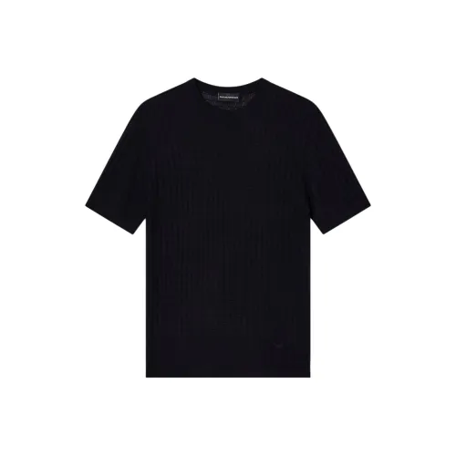 EMPORIO ARMANI FW25 T Рубашка Мужская Темно-синяя